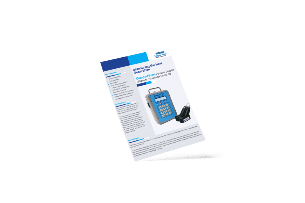 Compu-Flow® Fixed Transit Time Ultrasonic Flowmeter Model TDS-200-F2 ...