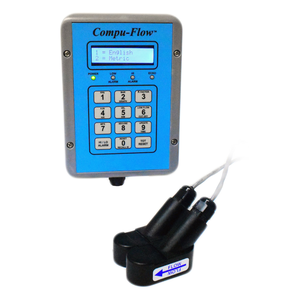 Compu-Flow™ Portable Ultrasonic Doppler Flow Meter